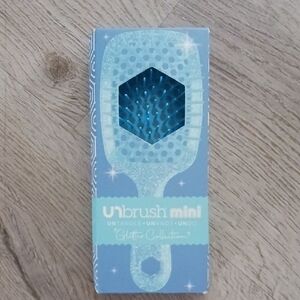 Unbrush Mini Glitter Collection Hair Brush - Sapphire Blue NEW In Box